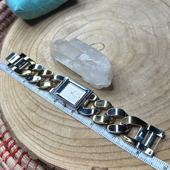 So & Co Gold Chain Band Watch unique 2 toned - Picture 8 of 9